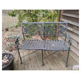 Metal bench 39 x 33 x 17