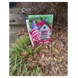 2 small flag poles 32"