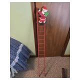 48" Christmas Tree Ladder w/ Wooden Santa