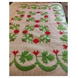 Handmade double sided quilt 96 x 76