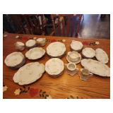 VINTAGE JUNE BRIDE GOLD fine china Large Set!