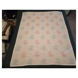 Pink Baby Blanket w/ Bears 51"x 43"