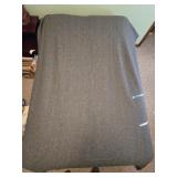Large Gray Fleece Blanket 96"x66"
