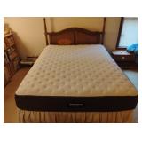 Vintage wood bed 60 x 42 x 80