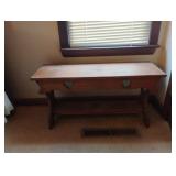 Wood bench 32 x 16 x 11