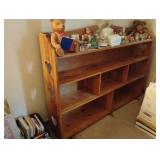 Wood bookshelf. Contents not included 61.5 x 45 x