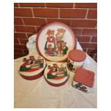 Bear family tins and tray