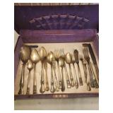 Community plate vtg flatware and box, old company