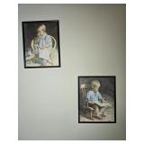 Framed Prints of Girl & Boy 11ï¿½"x 14ï¿½"