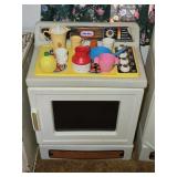 Vtg Little Tiked Oven w/ Accessories