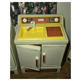 Vtg Little Tikes Sink / Dishwasher w/ Accessories
