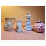 Llandro style 4" figurine vintage, Mini pitcher,