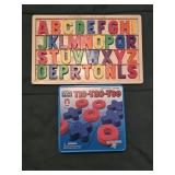 Magnetic Letters & Tic-Tac-Toe Game