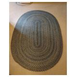 Rug with blues and greens 64 x 44