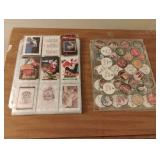 Coca-Cola collectable cards and caps