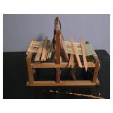 Antique Miniature Weaving Table15ï¿½"L 9ï¿½"W 12"T