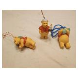 3 winnie the pooh ornaments