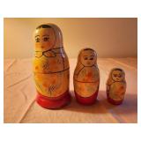 Set 3 Russian Matryoshka Babushka Nesting Dolls
