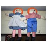 Raggedy Anne & Andy Dolls 20"