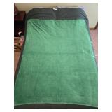 Green Fleece Throw 81"x 49"
