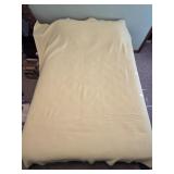 Lg Vintage Yellow Wool Blanket 87"x 82"