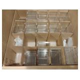 Plastic collector card protectors. Partial case