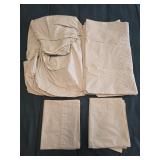 Khaki Double Size Sheet, Fitted Sheet & Pillow