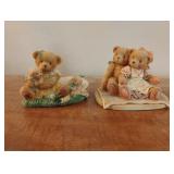 Cherished Teddies Nathaniel and Nellie and Amber
