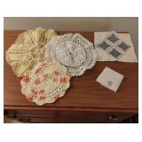 Handmade vintage doilies