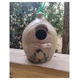 Jugtown Ware 1991 Pottery bird house 7.5" tall