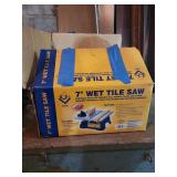 7" wet tile saw