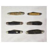 6 Vintage Knives (all have a broken blade or