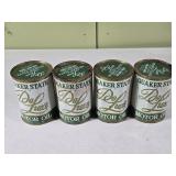 4 Unopened Vintage Quaker State Motor Oil Cans