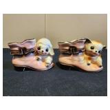 Vintage boot and puppy, and kitten toothpick