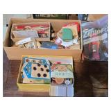 Box of Vtg Buttons & Misc Box