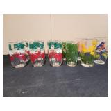 Vintage Anchor Hocking Set Of 6 Strawberry