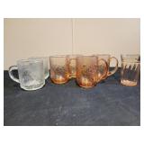 Vintage Arcoroc Glcoloc France Glassware Rosa