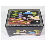 Vtg Japanese Jewlery Box 8ï¿½"x 6"x 5"