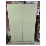 Vtg Metal Utility Cabinet 36"W 15"D 60"T (Handles