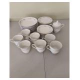 Vintage Carlton Corsage pattern China. 33 pieces