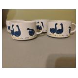 Set of 4 Country Geese Soup Mugs