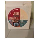 Three Section jumbo microwave cookware set. Set
