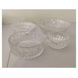 Vintage glass bowls