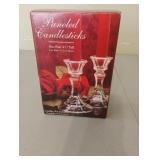 Paneled candlesticks 4.5" tall