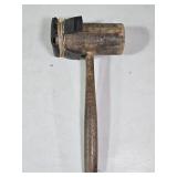 Vintage Wooden Hammer w/ Rubber Head