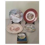 Vintage decorative collectors plates