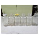 6- Vtg 1/2 Gallon Glass Jars