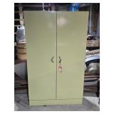Vtg Metal Utility Cabinet 36"W 15"D 60"T