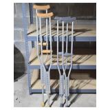2 Sets of Aluminum Crutches