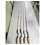 4 Vintage Fishing Rods